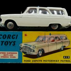 Vintage Corgi Toys "Ford Zephyr Motorway Patrol" #419