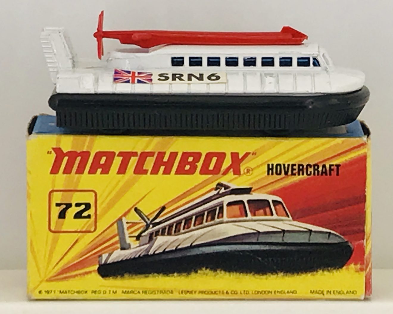 Vintage Matchbox Toys No. 72 "SRN Hovercraft" Toy Hunter UK Retro