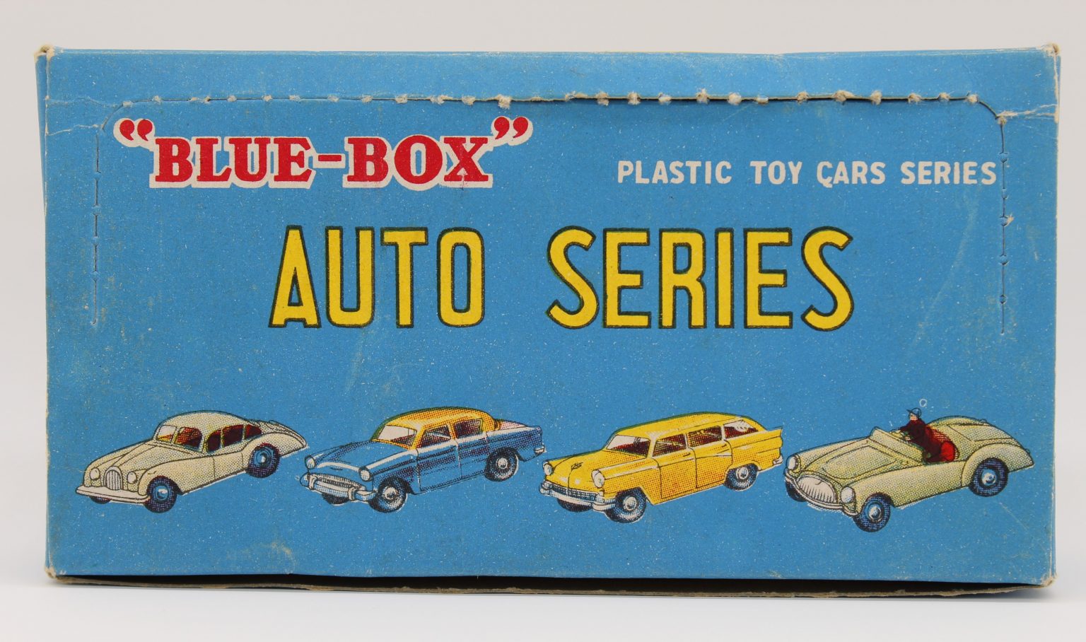 Vintage Blue Box "Plastic Toy Cars Auto Series" No. 7402 Toy Hunter UK Retro & vintage toys
