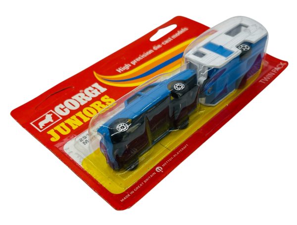 Vintage Corgi Junior Twin Pack "Caravan Set" #2518
