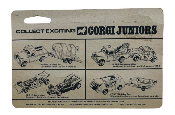 Vintage Corgi Junior Twin Pack "Caravan Set" #2518