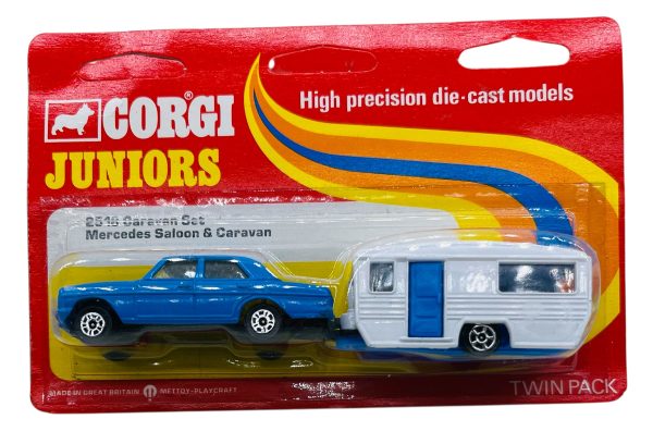 Vintage Corgi Junior Twin Pack "Caravan Set" #2518