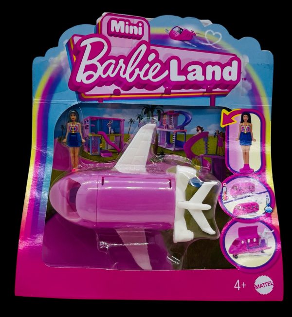 Mini Barbie Land "Dream Airplane Set with Barbie Doll" by Mattel