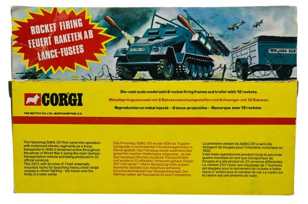 Corgi Military " German Half-Track Rocket Launcher" #907