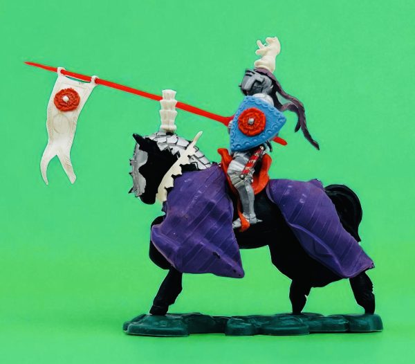 Vintage Britains Swoppets "Mounted  Knight Charging" #1451