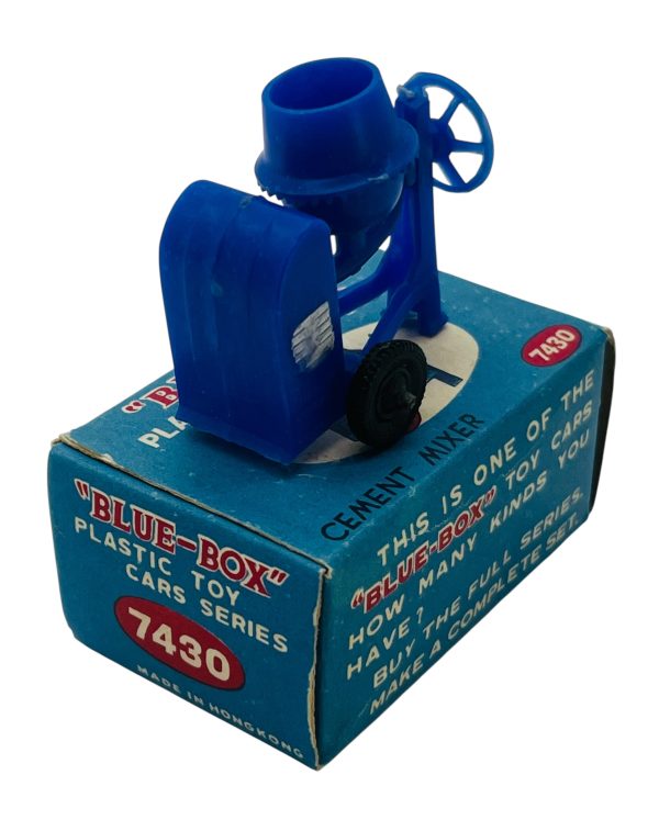 Vintage Blue Box Plastic Toy Car Series "Cement Mixer" #7430