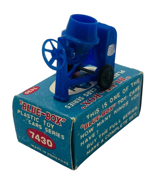 Vintage Blue Box Plastic Toy Car Series "Cement Mixer" #7430
