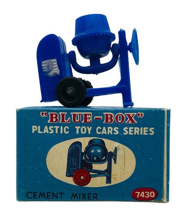 Vintage Blue Box Plastic Toy Car Series "Cement Mixer" #7430