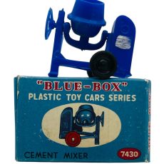 Vintage Blue Box Plastic Toy Car Series "Cement Mixer" #7430