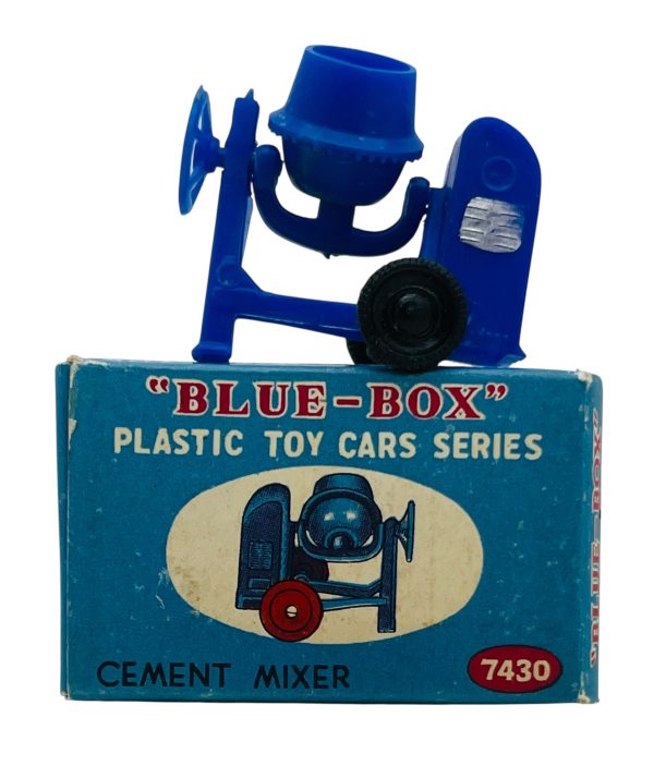 Vintage Blue Box Plastic Toy Car Series "Cement Mixer" #7430