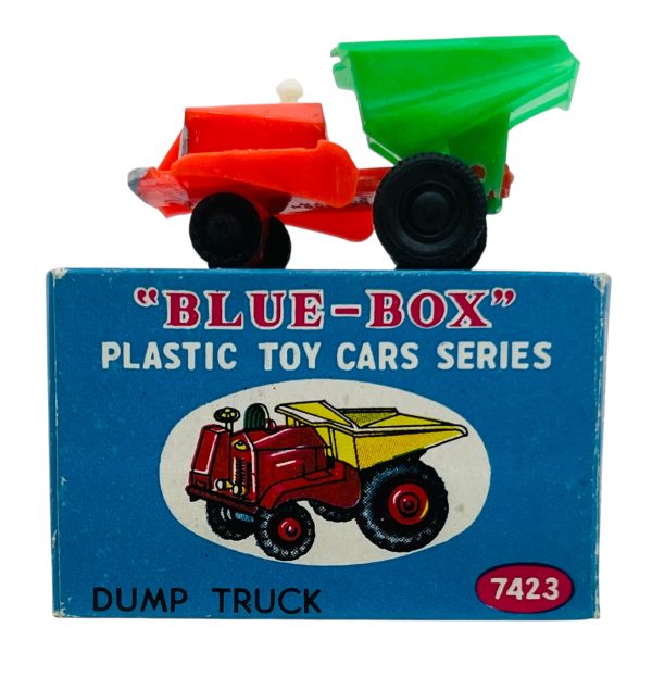 Vintage Blue Box Plastic Toy Car Series “Dump Truck” #7423