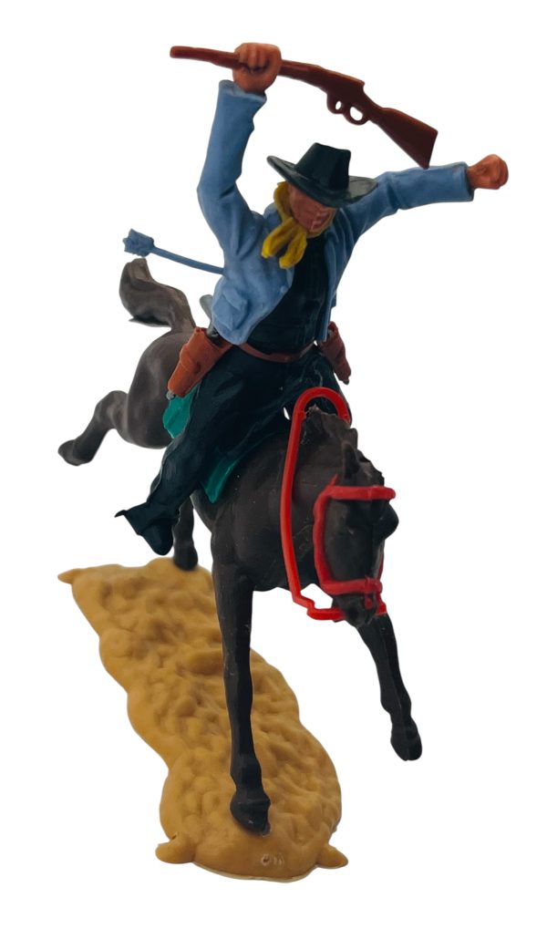 Timpo Cowboy "On Horseback with Arrow in His Side"