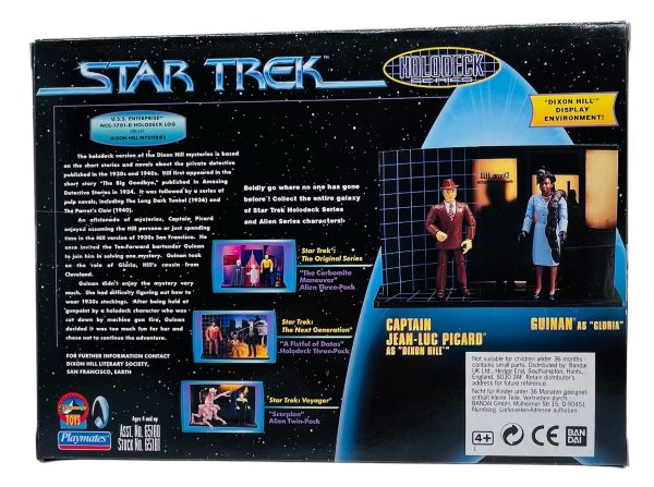Playmates Star Trek Next Generation "Captain Jean-Luc Picard and Guinan" Holodeck Series # 65181