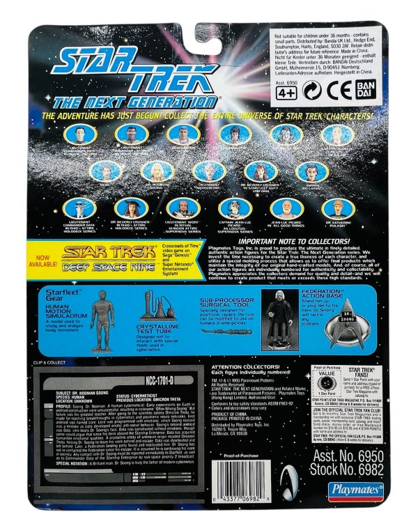 Playmates Star Trek Next Generation “Dr Noonien Soong" #6982